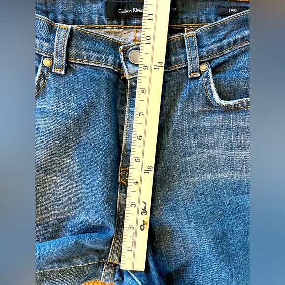 Calvin Klein Jeans Flare Leg Distressed size 10 - Picture 8 of 16